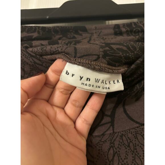 Bryn Walker floral wide leg Lagenlook pants sz L - Picture 7 of 13